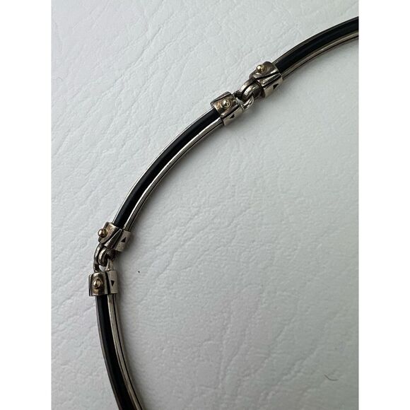 Vintage John Atencio Sterling Silver 18k JA SS Necklace - Picture 11 of 16